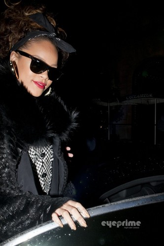 Rihanna leaves her Hotel in Paris, Oct 18
