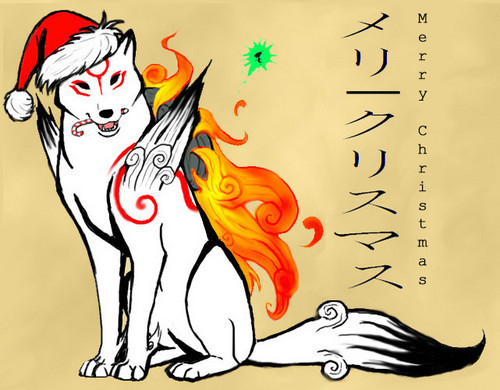  merry Рождество from okami