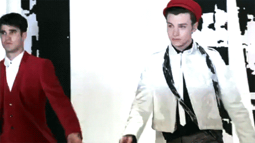  Behind the scenes of Glee's Fashions Night Out gifs
