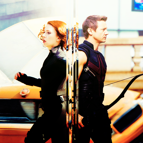  Hawkeye & Black Widow <3