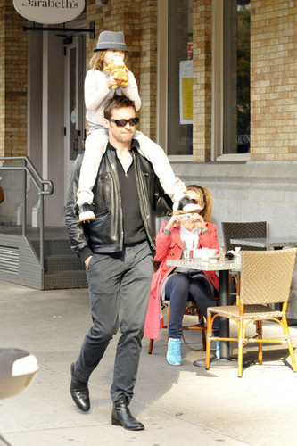  Hugh Jackman and Family in NYC