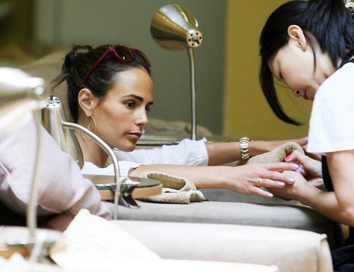  Jordana - At the Bellacures Nail Salon in Beverly Hills, August 9. 2011