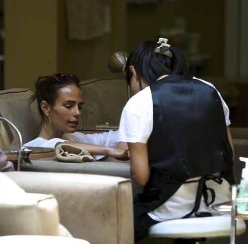  Jordana - Jordana - At the Bellacures Nail Salon in Beverly Hills, August 9. 2011