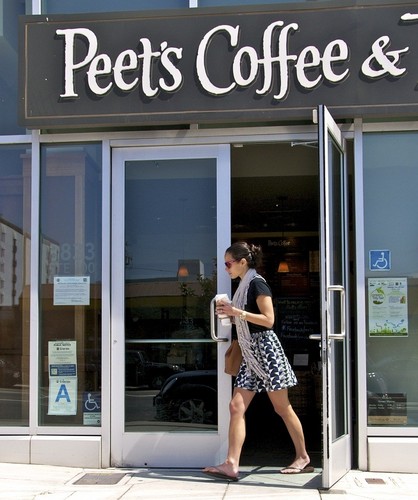  Jordana - stops at Peet's Coffee & thee in Los Angeles, May 26, 2011
