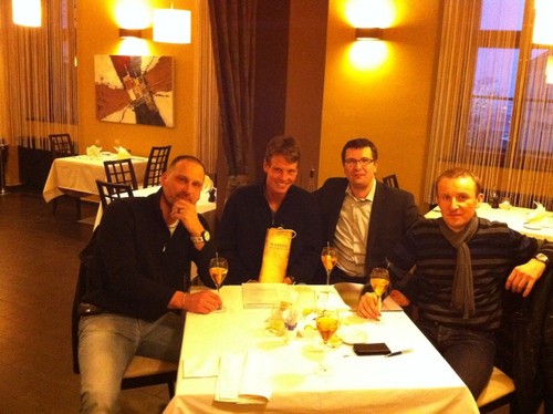 Tomas Berdych in the restaurant