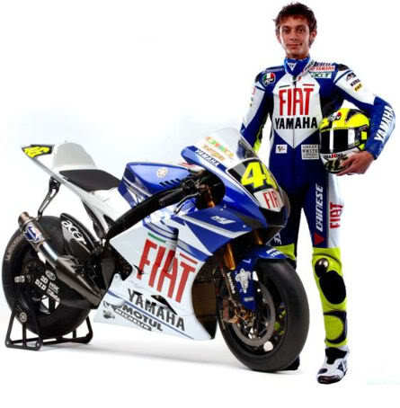  Valentino Rossi on his Yamaha