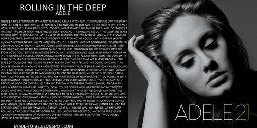  các hình nền widescreen, In Adele album