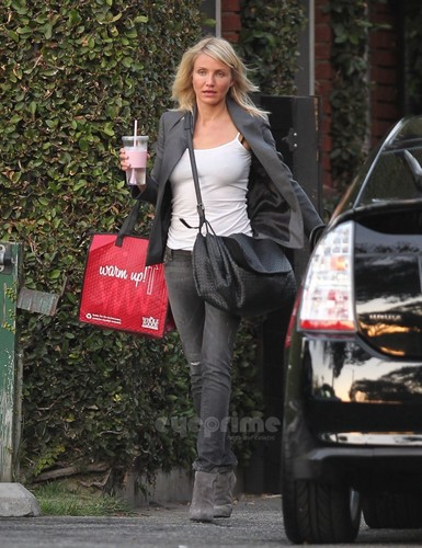  Cameron Diaz spotted after getting her Hair done in BevHills, Oct 27