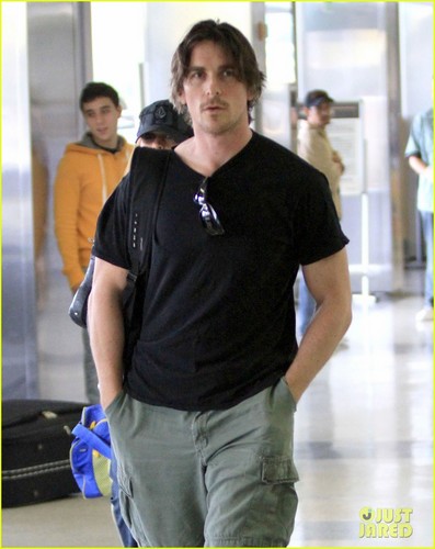  Christian Bale: LAX Airport with Sibi!