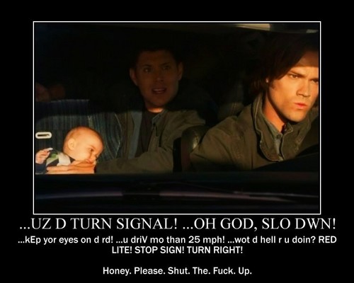  Driving in Dean's car