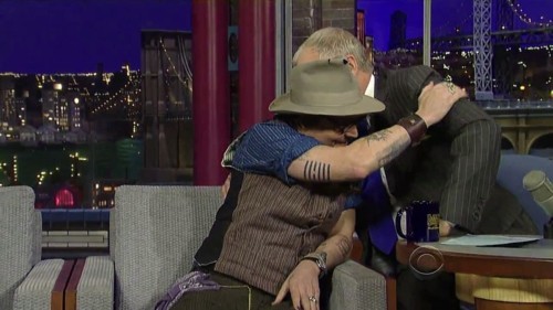  Johnny Depp on David Letterman Zeigen 10.26.2011