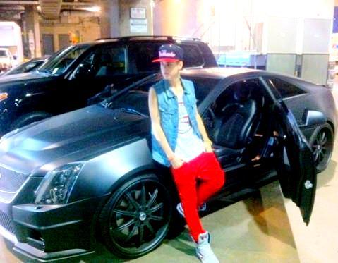  Justin with his new car :)