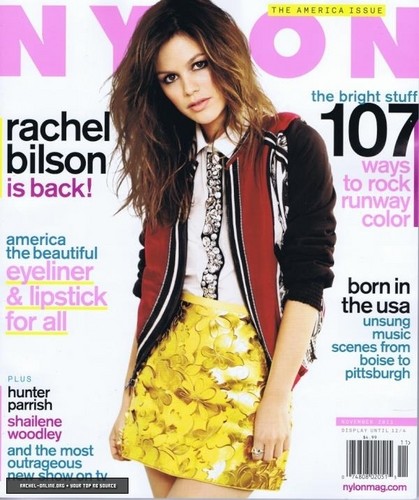  Rachel on the cover of 'Nylon' magazine - November 2011.