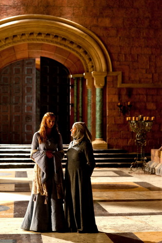  Sansa Stark and septa Mordane