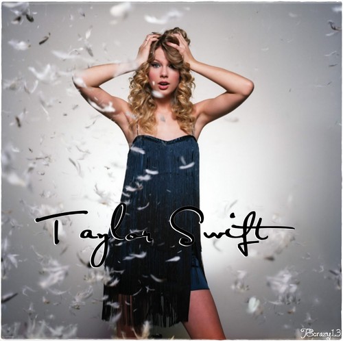  Taylor 迅速, スウィフト in blue fringed mini dress photoshoot