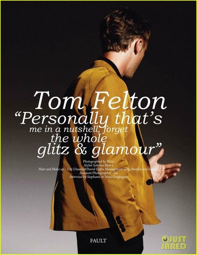  Tom Felton Covers 'Fault Men' Fall 2011