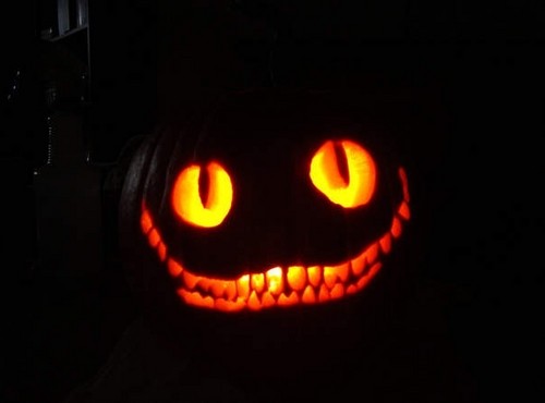 Cheshire Cat pumpkin