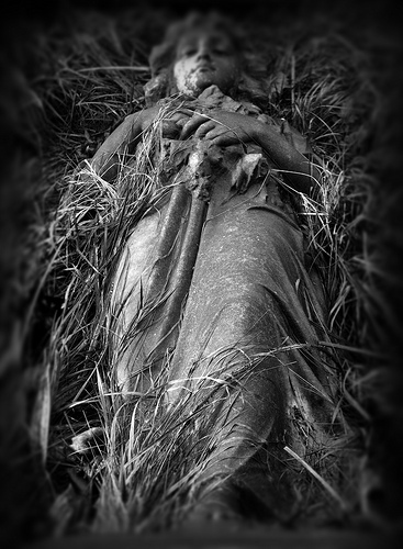  Fallen Angel In Cemetery