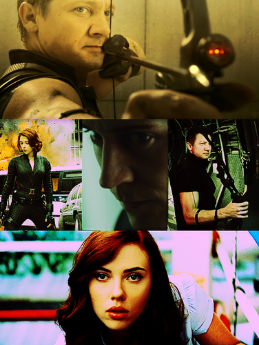  Hawkeye, Black Widow and Loki
