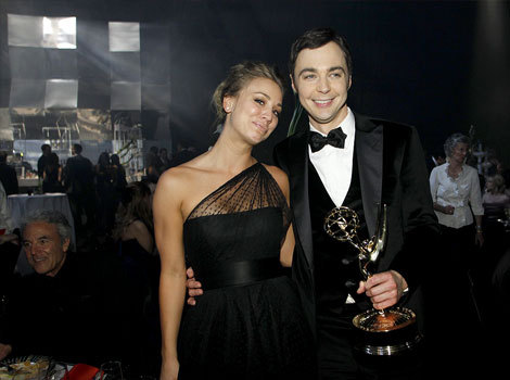  Jim Parsons and Kaley Cuoco @ 63rd Annual Primetime Emmy Awards