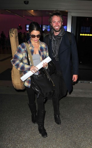  Nikki and Paul at LAX airport [November 2nd 2011]