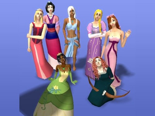  Sims 2 más disney Princess