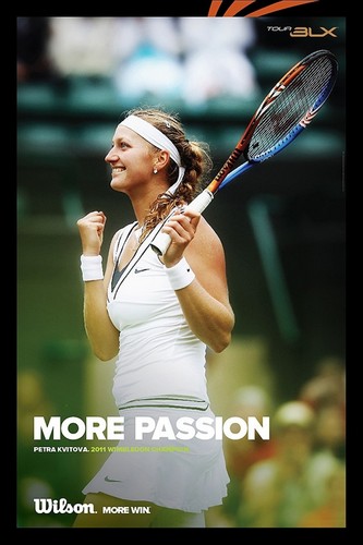wimbledon win poster Kvitova