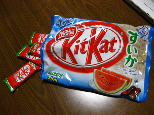  watermeloen Kit Kat