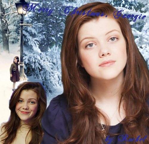  My 크리스마스 graphic for Georgie Henley *for a video*