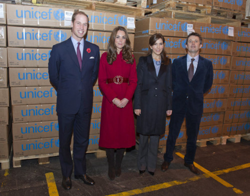 Prince William&Duchess Catherine with Prince Frederik and Princess Mary