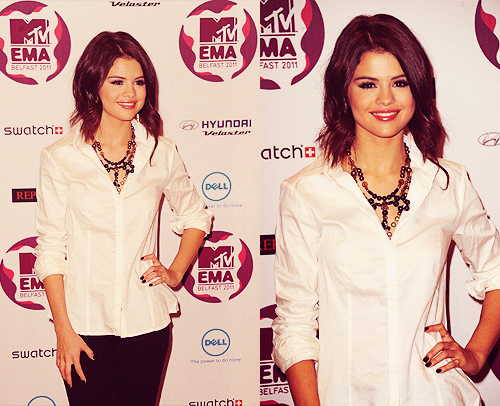  Selena Gomez - 엠티비 유럽 음악 Awards 2011 - Press Conference