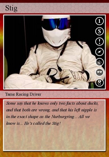  Stig trading card