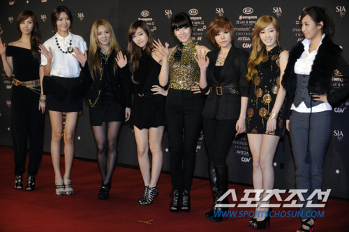  snsd@ Mnet Style biểu tượng Awards 2011 Red Carpet