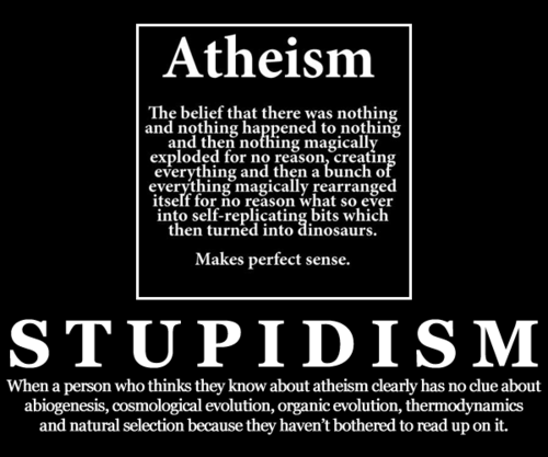 Atheism vs Stupidism 