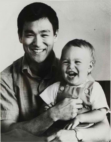 Bruce with his son