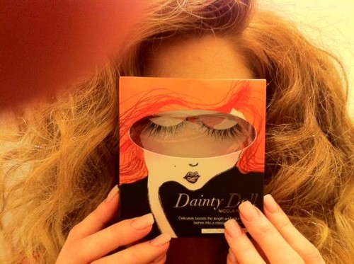  Nicola reveals her Dainty Doll lashes!