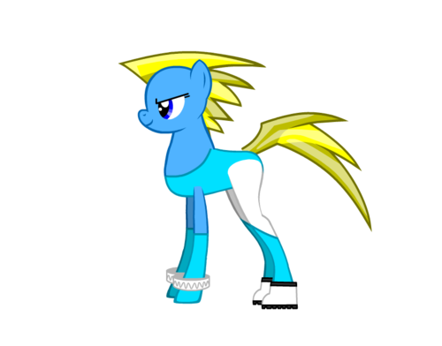Rainbow Mika as a pony