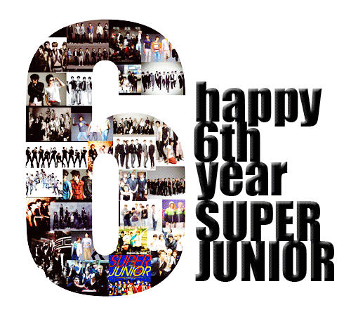  happy 6th año super junior