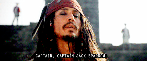  oh,sorry..CAPTAIN Jack Sparrow!