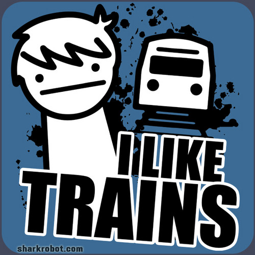  I like trains t-shirt logo
