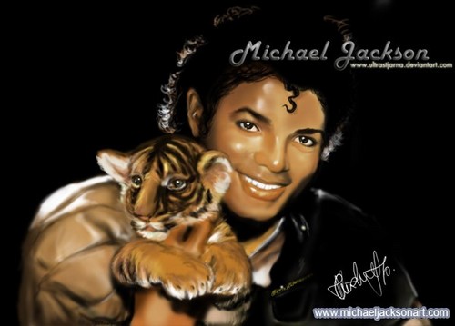 Michael holding a tiger