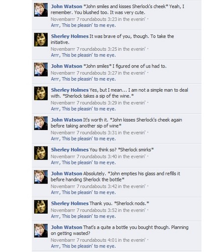  Sherlock/Watson फेसबुक Conversation