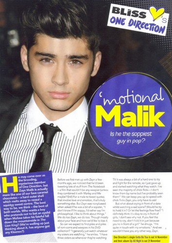 Sizzling Hot Zayn Means More To Me Than Life It's Self (U Belong Wiv Me!) Bliss Mag! 100% Real ♥ 