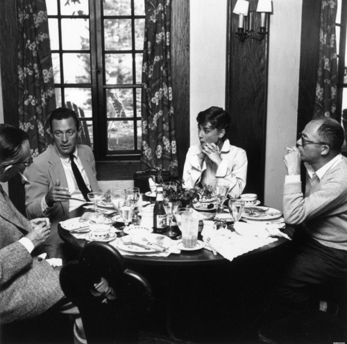 William Holden, Audrey Hepburn and Billy Wilder