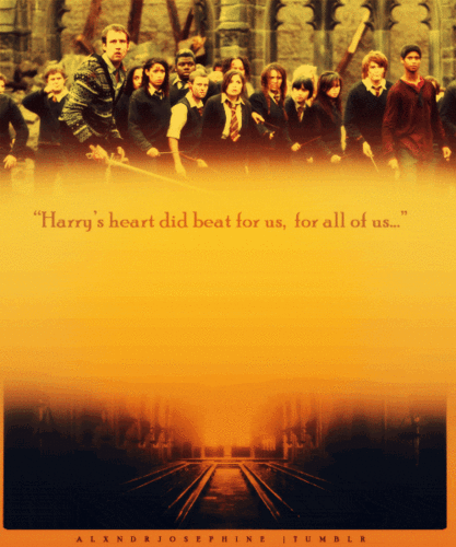"Harry's heart did beat for us, for all of us!"