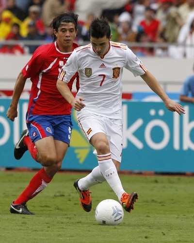 David Villa - Spain (2) v Costa Rica (2)