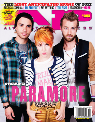  Paramore on the cover of Alternative Press