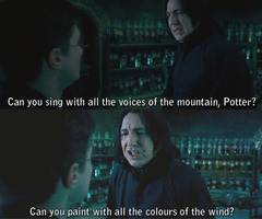  Snape sings Pocahontas...