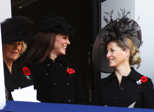 The Royal Family attend the Remembrance Day Ceremony at the Cenotaph 