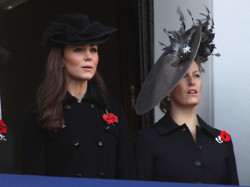 The Royal Family attend the Remembrance Day Ceremony at the Cenotaph 